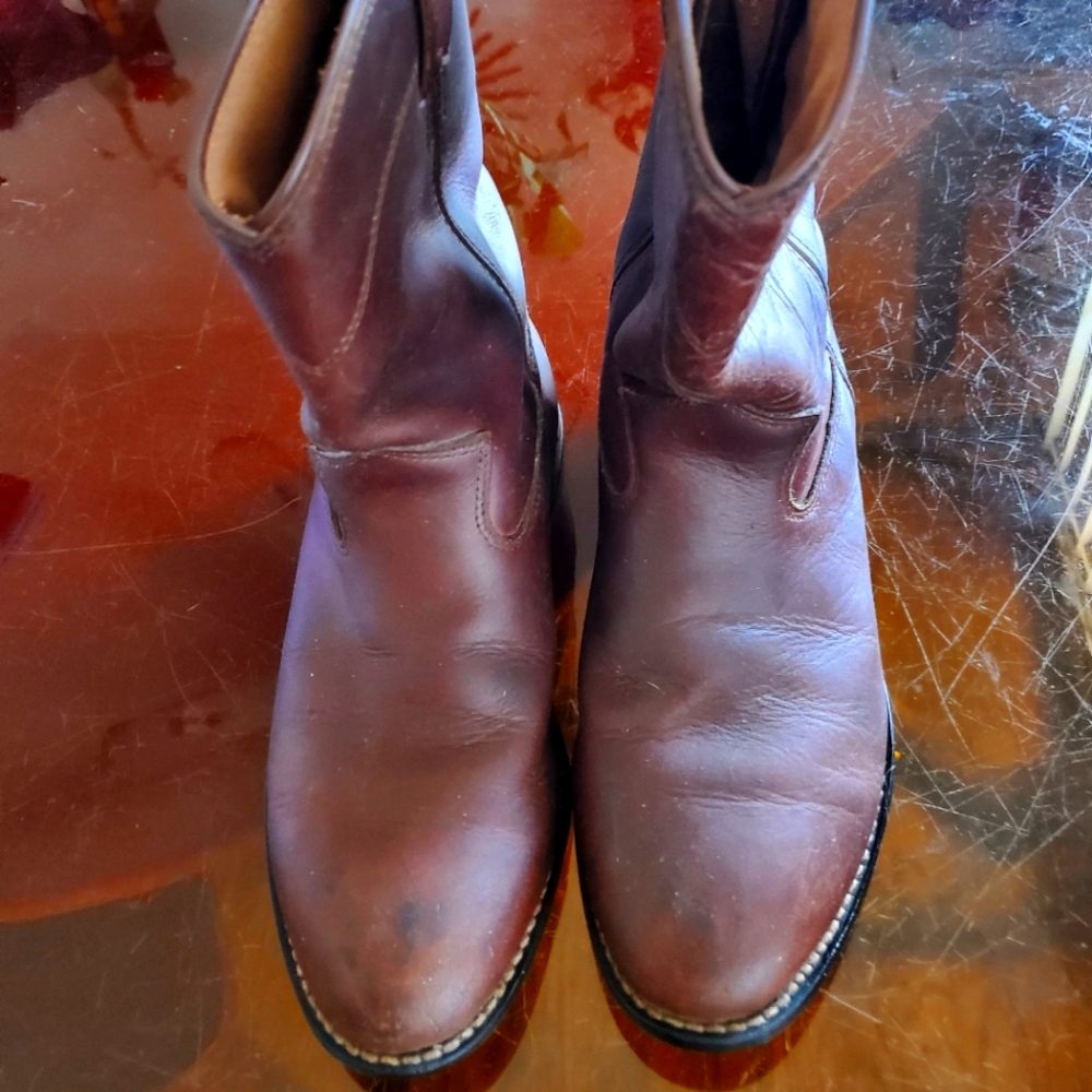 Justin Ropers cowboy boots riding kids size 5